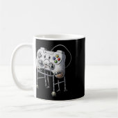 レトロゲーム好きなオールドゲーマー  コーヒーマグカップ (左)