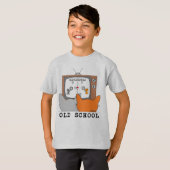 レトロゲーム好きな猫たち Tシャツ (正面フル)
