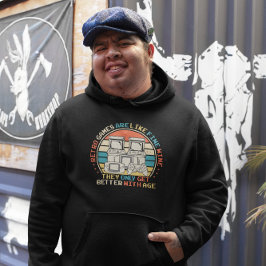 レトロゲーム年齢素晴らしワイン – ビデオゲーム パーカ