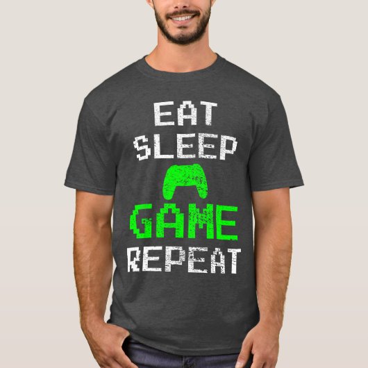 レトロゲーム機と家族 Tシャツ (正面)