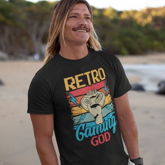 レトロゲーム神 – ビデオゲーム Tシャツ