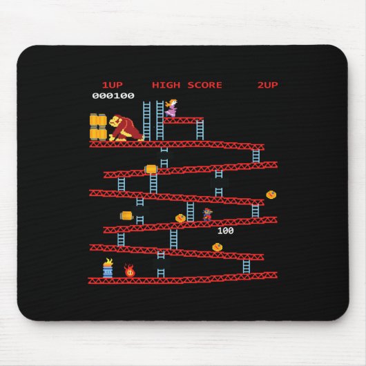 レトロゲーム アーケード ゲーム機 レトロゲーマー マウスパッド (正面)