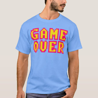 レトロゲーム オーバー ヴィンテージ おもしろTシャツ Tシャツ