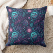 レトロゲーム，ネオンゲーマーデコール，ゲーミングルーム クッション (ブランケット)