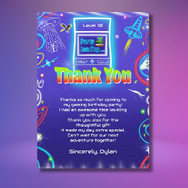 レトロゲーム バーパーティ 誕生日おめでとう サンキューカード