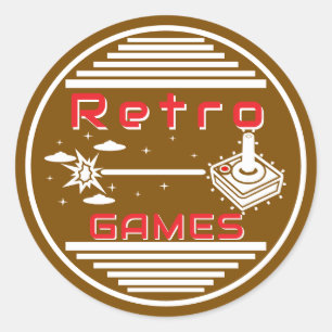 レトロゲーム ラウンドシール