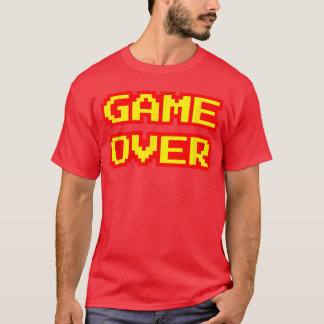 レトロゲーム レトロゲー厶 懐かしいゲーム オールドゲーム ゲームオーバー Tシャツ