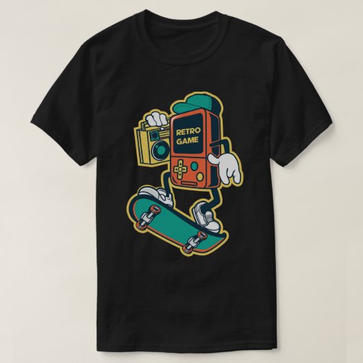 レトロゲーム Tシャツ (デザイン正面)