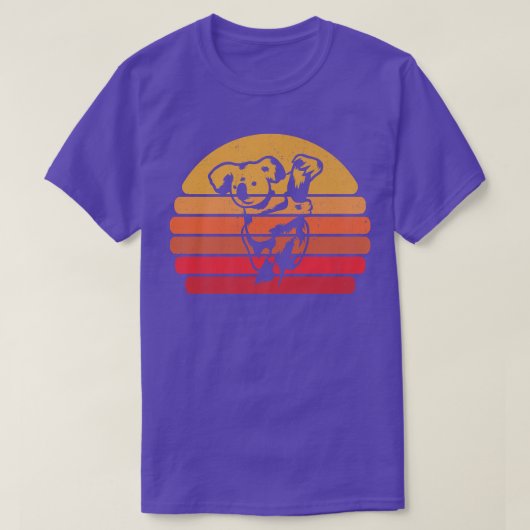 レトロコアラベア – オーストラリア動物ヴィンテージコアラ Tシャツ (デザイン正面)