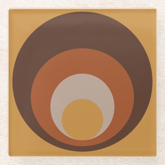 レトロコインスパイアアスター ガラスコースター (正面)