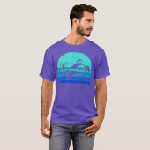 レトロコイ魚ヴィンテージ日本の魚 Tシャツ (正面フル)