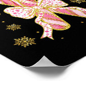 レトロコケットボウキャンディーケーンクリスマスシーズンWom ポスター (角)