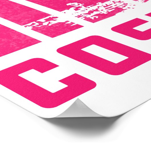 レトロコスタリカビーチサーフィン波ヴィンテージ ポスター (角)