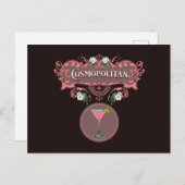 レトロコスモポリタンカクテル ポストカード (正面/裏面)