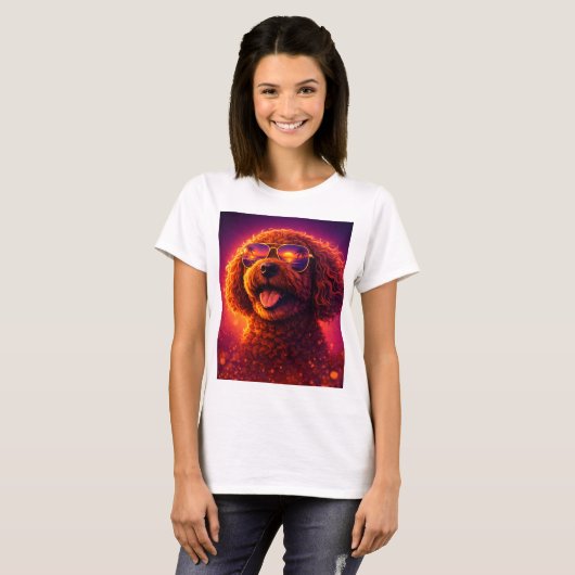 レトロコッカプーTシャツ　アート Tシャツ (正面フル)
