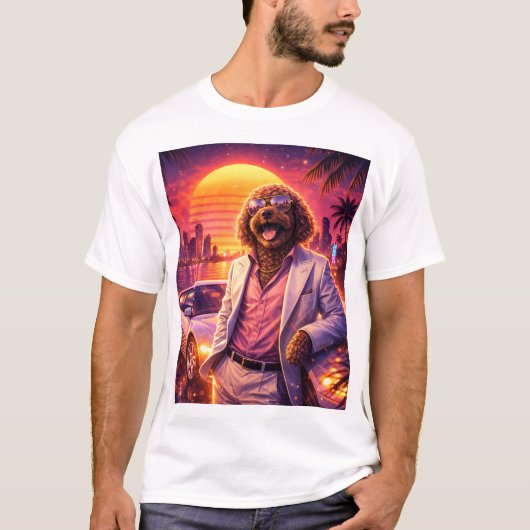 レトロコッカプーTシャツ 80年代スタイル Tシャツ (正面)