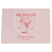 レトロコックテール・バチェロレッテ・パーティー ラージペーパーバッグ (正面)