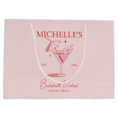 レトロコックテール・バチェロレッテ・パーティー ラージペーパーバッグ (裏面)