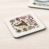 レトロコテージコアハロウィーンのカボチャのちょうちんハロウィーンテーマ コースター (左側)