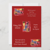 レトロコラージュ 招待状 (裏面)