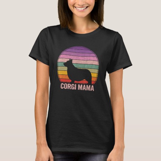 レトロコルギママグラフィックコルギ Tシャツ (正面)