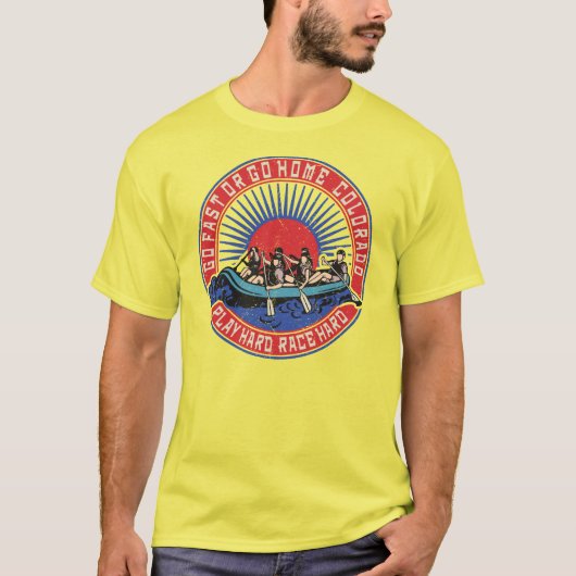 レトロコロラドラフティング。 Tシャツ (正面)