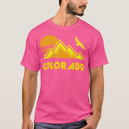 レトロコロラド動揺してハイキングティー Tシャツ (正面)