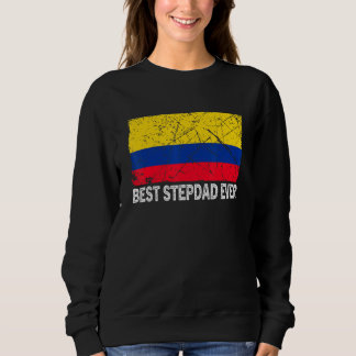 レトロコロンビア最高の国国旗父のStepdad Ever Da スウェットシャツ