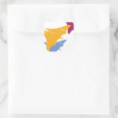 レトロコンコルドジェット飛行機航空デザイン スクエアシール (バッグ)