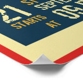 レトロコンサートイベント発表ポスター ポスター (角)