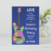 レトロコンサートポスターカスタマイズ招待状 招待状 (スタンド正面)