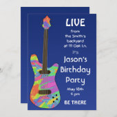 レトロコンサートポスターカスタマイズ招待状 招待状 (正面/裏面)