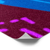 レトロコントラスト音楽フェスティバルジャズ ポスター (角)