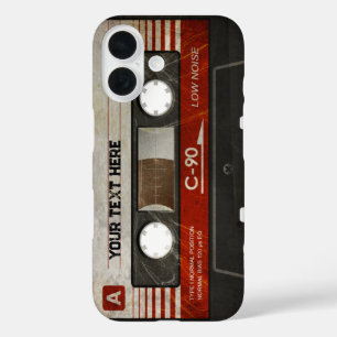 レトロコンパクトオーディオカセット DJ 最高の Gifts iPhone 16ケース