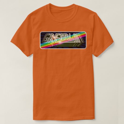 レトロコンピュータゲーム – Gremlinグラフィックス Tシャツ (デザイン正面)