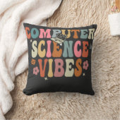 レトロコンピュータサイエンス先生GThrow枕 クッション (ブランケット)