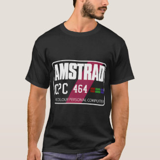 レトロコンピューターゲーム Amstrad CPC 464 パーソナルコンピューター Tシャツ