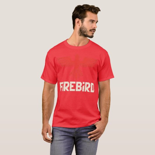 レトロコンピューターゲーム - Firebird-Photoroom Tシャツ (正面フル)