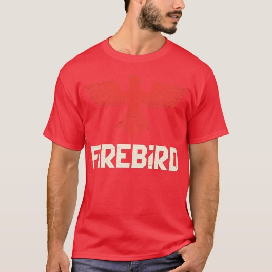 レトロコンピューターゲーム - Firebird-Photoroom Tシャツ (正面)