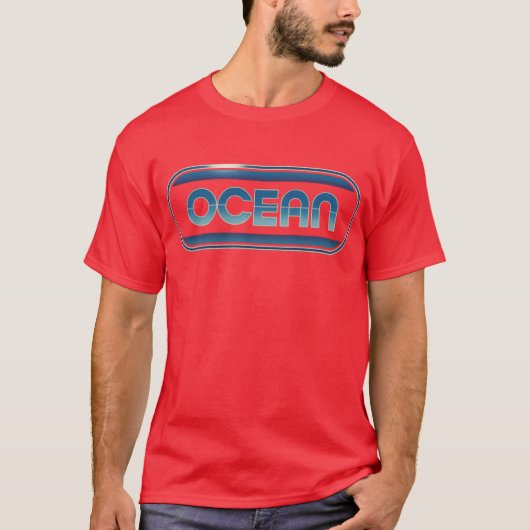 レトロコンピューターゲーム - Ocean (1)-Photoroom Tシャツ (正面)