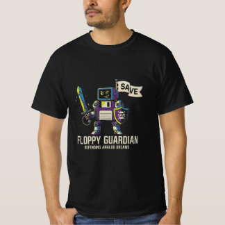 レトロコンピューターTシャツ ザ・フロッピーガーディアン ヴィンテージ Tシャツ
