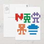 レトロコンピュータ製品とデザイン! ポストカード (正面/裏面)