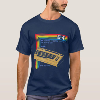 レトロコンピュータC64 Tシャツ
