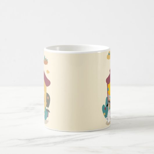 レトロコージーハウス子供の誕生日パーティー写真 コーヒーマグカップ (中央)