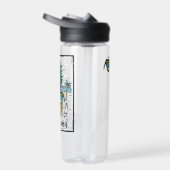 レトロコーストガードビーチのアートワーク ウォーターボトル (右面)