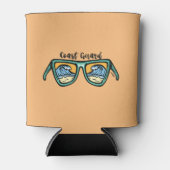 レトロコーストガードビーチのアートワーク 缶クーラー (正面)