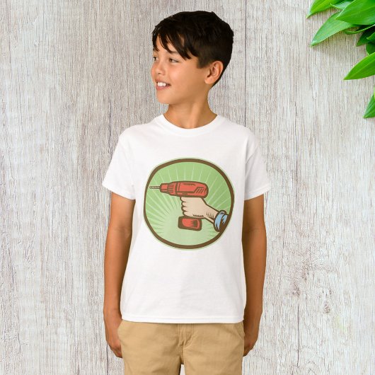 レトロコードレスドリル Tシャツ