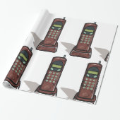 レトロコードレス電話ヴィンテージ90s ラッピングペーパー (アンロールド)