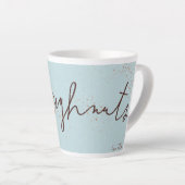 レトロコーヒーとシナモンドーナツマグカップ カフェラテマグ (右アングル)