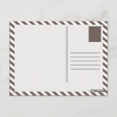 レトロコーヒーの形状 ポストカード (裏面)